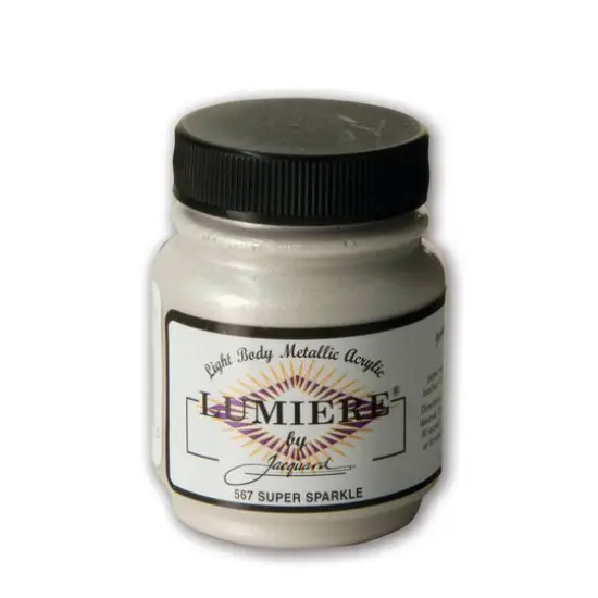 Jacquard Lumiere Metallic Acrylic Paint, 2.25oz. Super Sparkle {1}