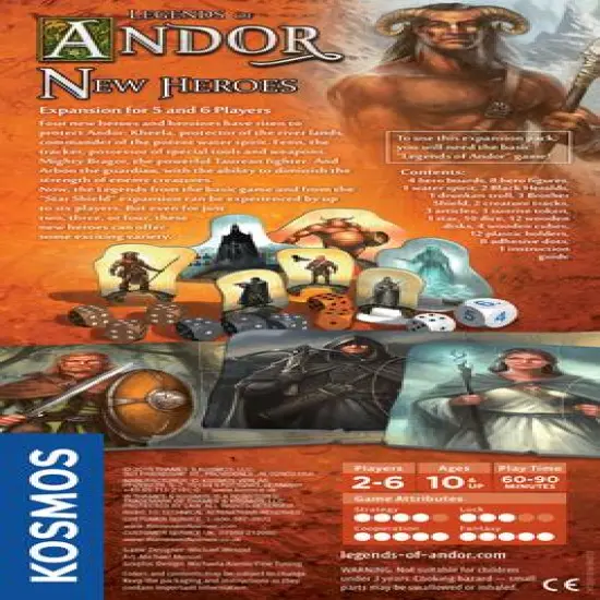 Thames & Kosmos Legends of Andor: New Heroes (Expansion Pack) Game {3}