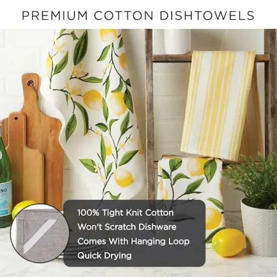 DII&reg; Red Damask Dishtowel (Set of 2) {7}