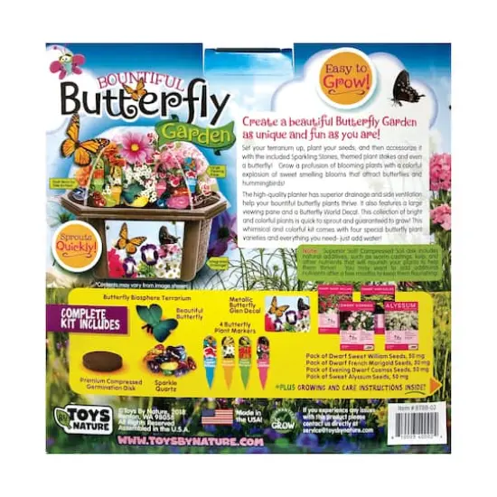 Biosphere Terrarium - Bountiful Butterfly Garden {4}