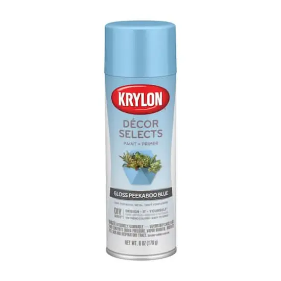 Krylon&reg; D&eacute;cor Selects Gloss Paint & Primer Peekaboo Blue {1}