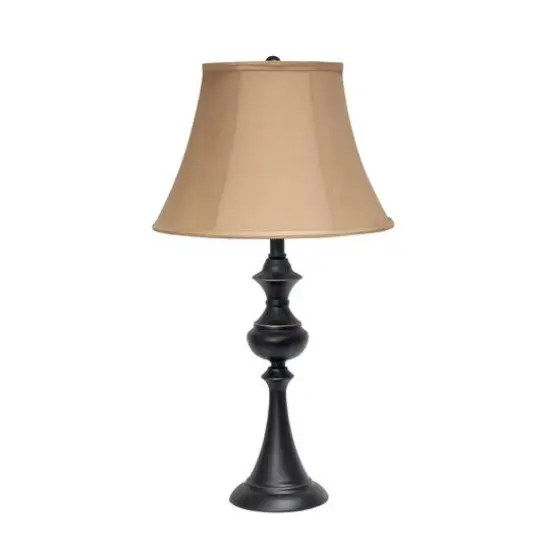 Lalia Home 3-Piece Restoration Bronze Lamp Set {12}