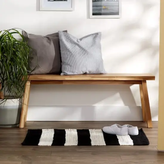 DII&reg; Black & White Stripe Rag Rug, 2ft. x 3ft. {5}