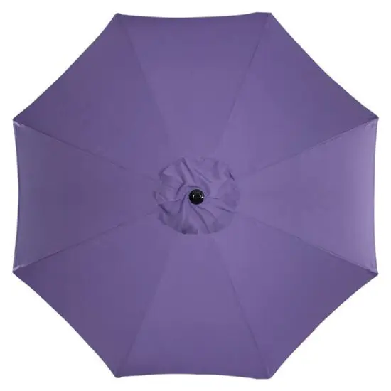 9ft. Outdoor Patio Market Umbrella with Hand Crank & Tilt Purple/Black {5}