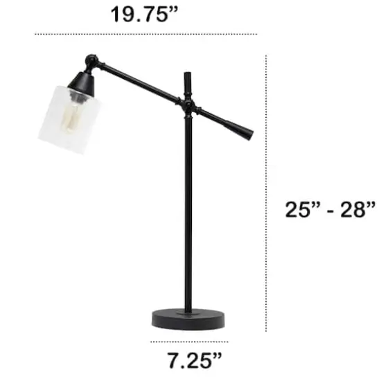 Lalia Home 2.5ft. Vertically Adjustable Desk Lamp Black {4}