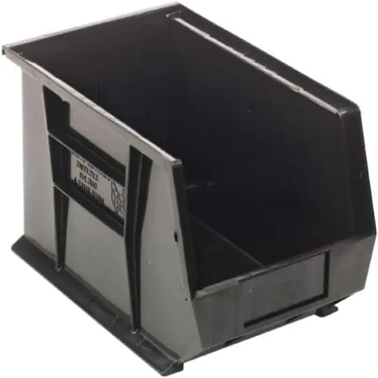 Quantum Storage Systems&reg; Black 13.625" x 8.25" x 8" ULTRA Stack & Hang Bins, 12ct. {1}