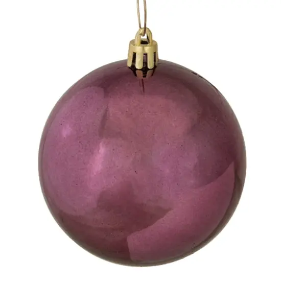 32ct. 3.25" 4-Finish Mulberry Shatterproof Ball Ornaments {5}