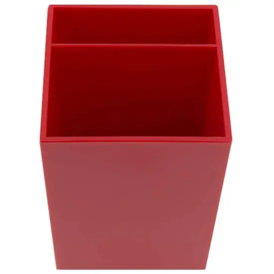 JAM Paper Plastic Pen Holder Red {5}