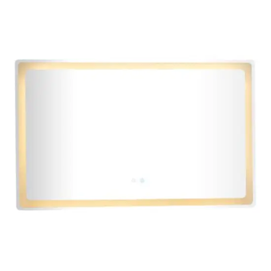 Clear Glass Modern Anti Fog Mirror, 47" x 2" x 30" {4}