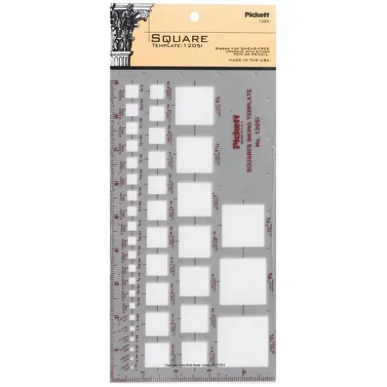Pickett&reg; Square Inking Template {1}