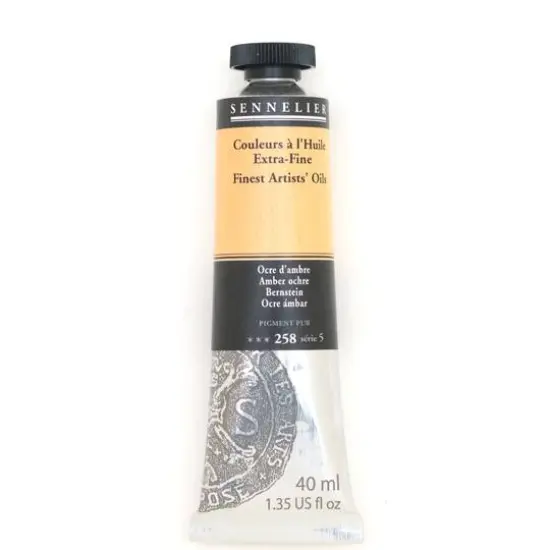 Sennelier Artists' Oil Color, 40mL 258 Amber Ochre S5 {1}