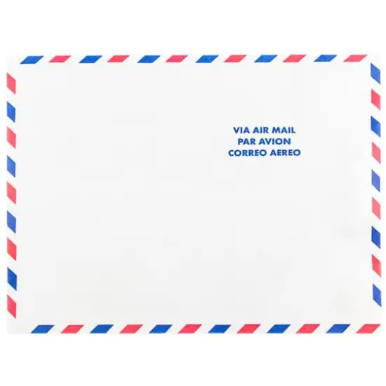 JAM Paper 10" x 13" White Airmail Tyvek Envelopes, 25ct. {1}