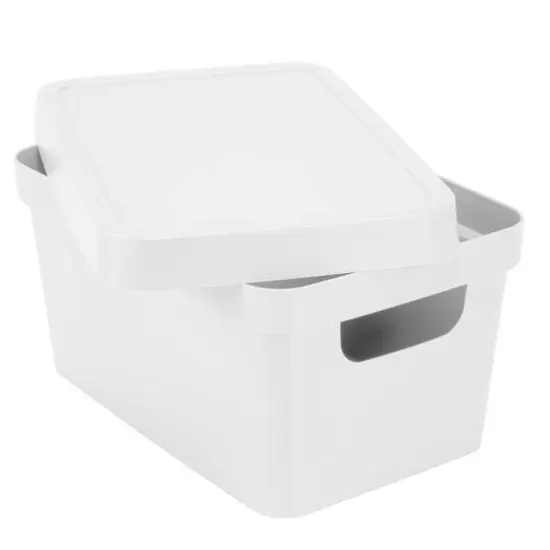 Simplify Small White Vinto Storage Box with Lid {9}