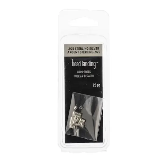 2mm Sterling Silver Crimp Tubes Findings, 25ct. by Bead Landing&trade; {1}