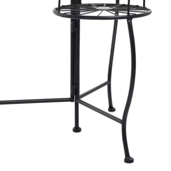 Black Iron Modern Plantstand, 22" x 18" x 19" {6}