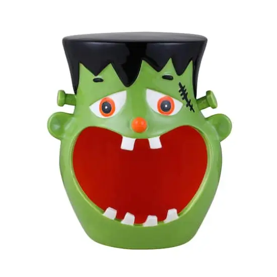 Mr. Halloween 11.5" Motion Activated Ceramic Frankenstein Candy Bowl {1}