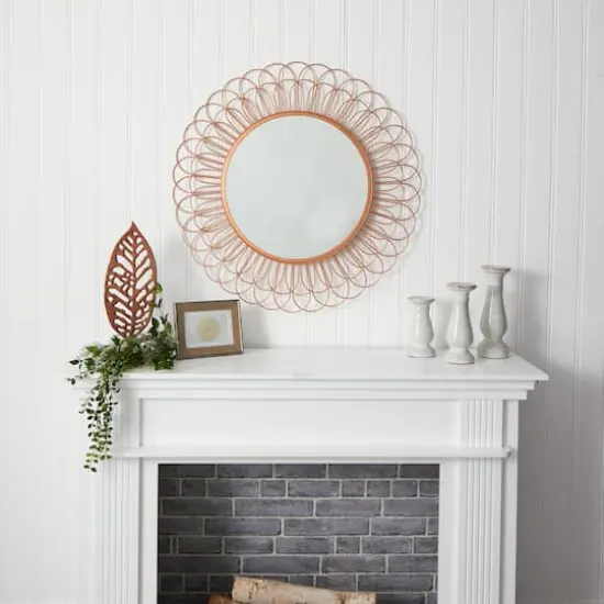 34" Scalloped Mirror Wall D&eacute;cor {5}