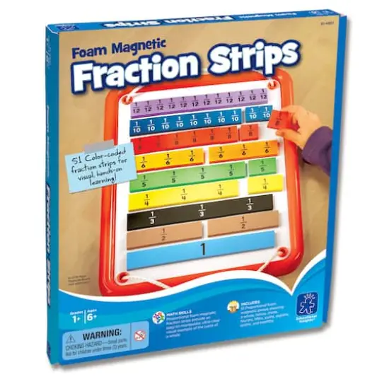 Educational Insights Foam Magnetic Fraction Strips {1}
