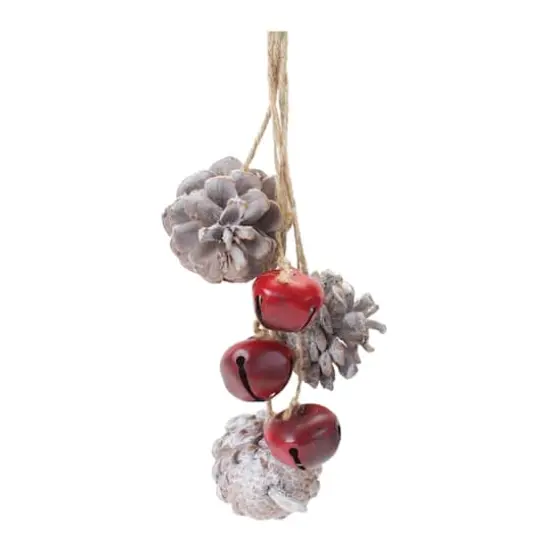 6ct. Bell & Pinecone Drop Ornaments {3}
