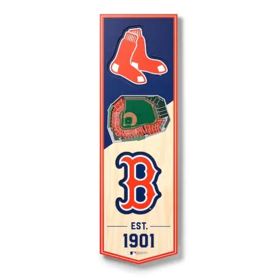MLB 6" x 19" 3D StadiumView Banner Boston Red Sox {1}