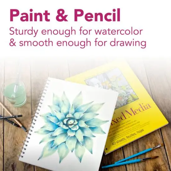 Strathmore Mixed Media Paper Pad, 300 Series, 40 Sheets, 5.5" x 8.5" {7}