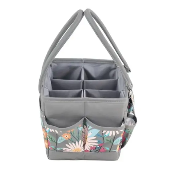 Everything Mary Daisy Floral Print Sewing Store & Tote Craft Organizer {7}