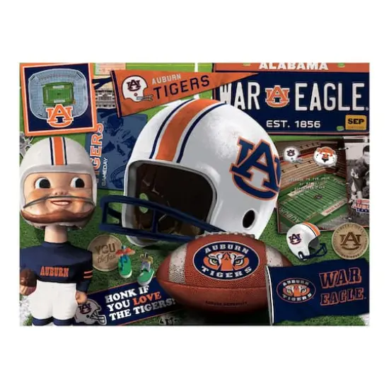 College Team Retro Series 500 Piece Puzzle Auburn Tigers {5}