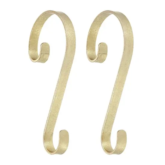 Haute Decor Stocking Scrolls® Glimmer Gold Stocking Holders, 2ct. {1}