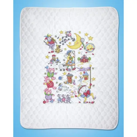 Design Works&trade; Nursery Rhymes Stamped Quilt Cross Stitch Kit {4}