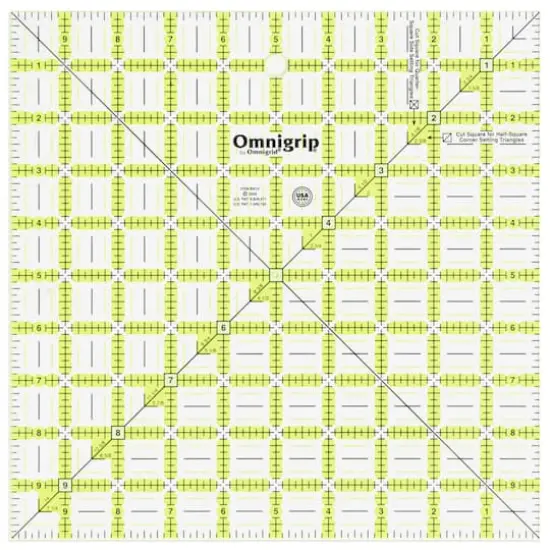 Omnigrip&reg; by Omnigrid&reg; 10" x 10" Non-Slip Square Quilting Ruler {1}