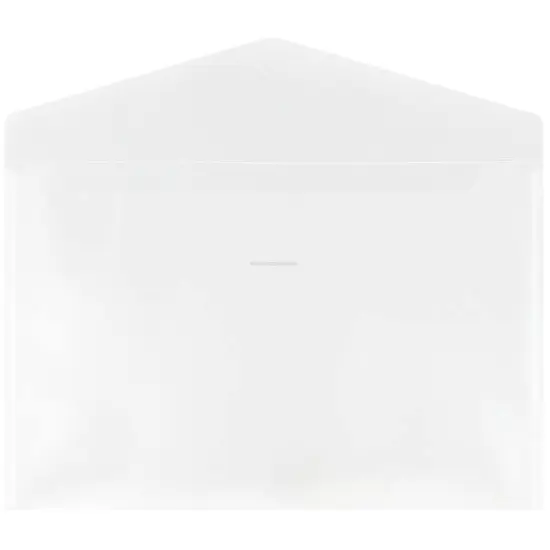 JAM Paper 12" x 18" Clear Plastic Tuck Flap Closure Envelopes, 12ct. {3}