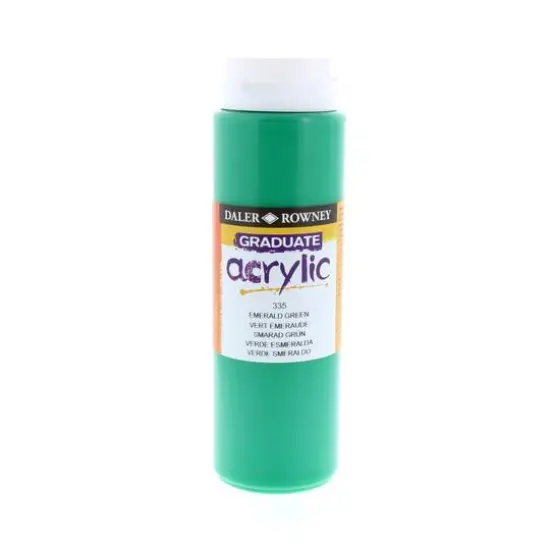 Daler-Rowney&reg; Graduate Acrylic, 500mL Emerald {1}