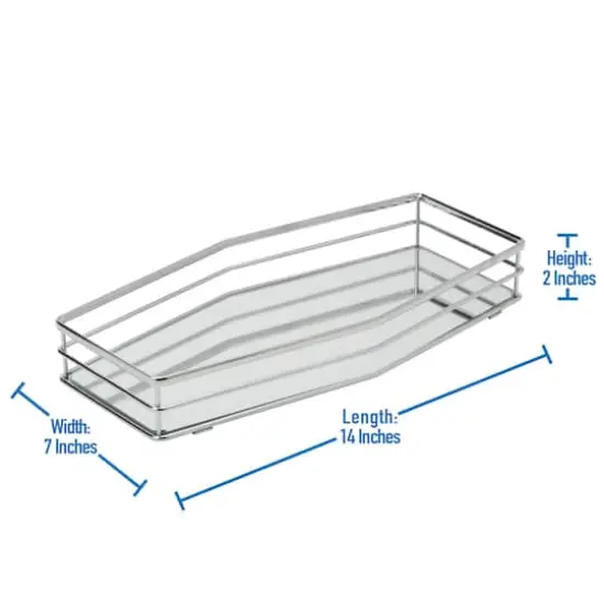 Home Details Double Rail Vanity Mirror Tray {4}