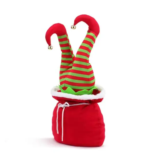 15" Mini Animated Elf Christmas Kickers in Bag {1}