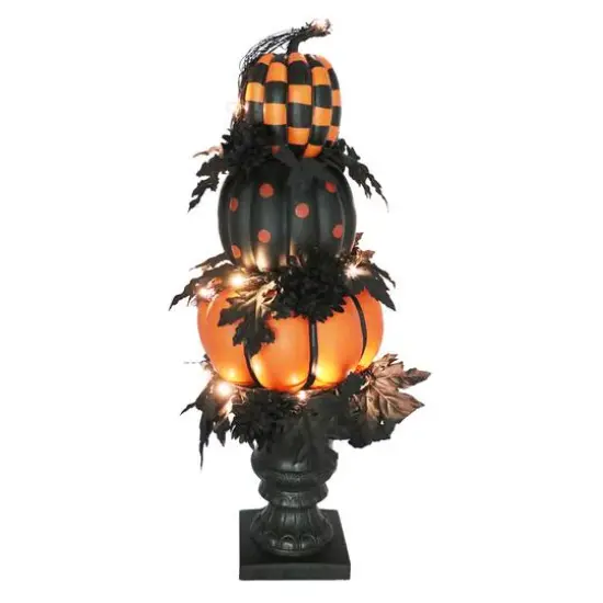 31.5" HalloweenLED Pumpkin Topiary in Urn by Ashland&reg; {3}