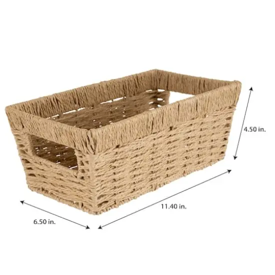 Simplify Small Dutch Weave Shelf Storage Basket {4}