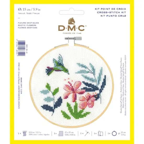 DMC&reg; Exotic Flowers Cross Stitch Kit {1}