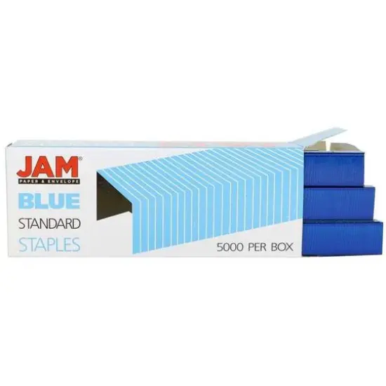 JAM Paper Stapler, Tape Dispenser & Staples Office Trio Kit Navy Blue/Blue {7}