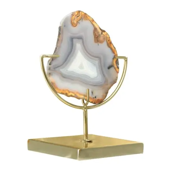Hello Honey&reg; 7" Natural Brown Agate on Stand {1}