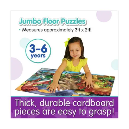 Jumbo Floor Puzzle - Dinosaurs: 50 Pcs {6}