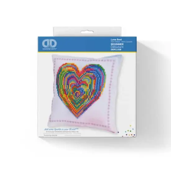 Diamond Dotz® Love Rest Diamond Painting Mini Pillow Artwork Kit {4}