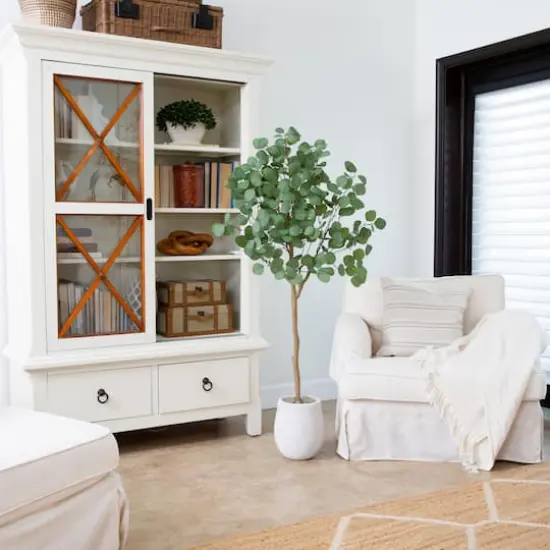 5ft. Potted Artificial Eucalyptus Tree {3}