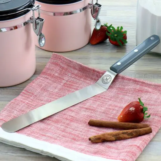 Martha Stewart Willerton Long Gray Stainless Steel Offset Spreader {4}