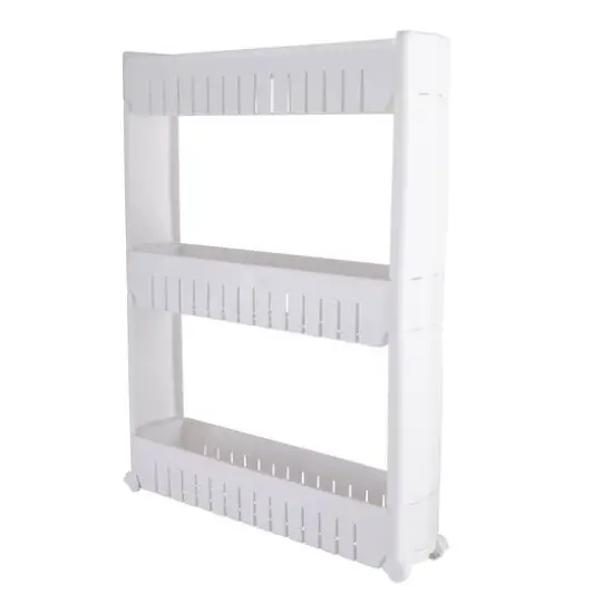 Simplify 3-Tier Slim Slide-Out Storage Cart White {10}
