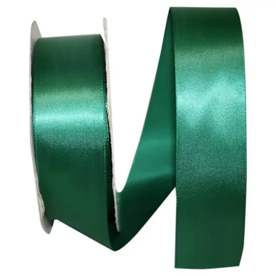 JAM Paper 1.5" x 50yd. Single Face Satin Ribbon Forest {1}