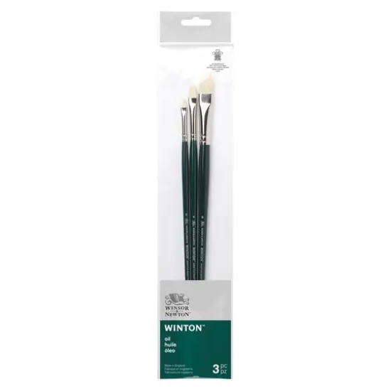 Winsor & Newton&trade; Winton&trade; Oil 3 Piece Brush Set {1}