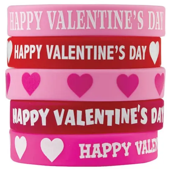 Teacher Created Resources Happy Valentine's Day Wristbands, 6 Packs of 10 {1}