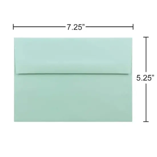 JAM Paper A7 Passport Invitation Envelopes, 50ct. Aqua Blue {5}
