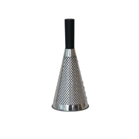 Hello Honey&reg; 10.5" Black Stainless Steel Cone Shaped Grater with Mango Wood Handle {6}
