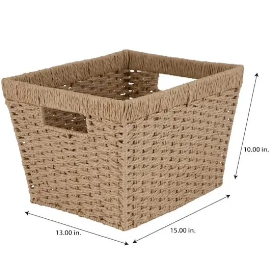 Simplify Large Dutch Weave Storage Basket {4}